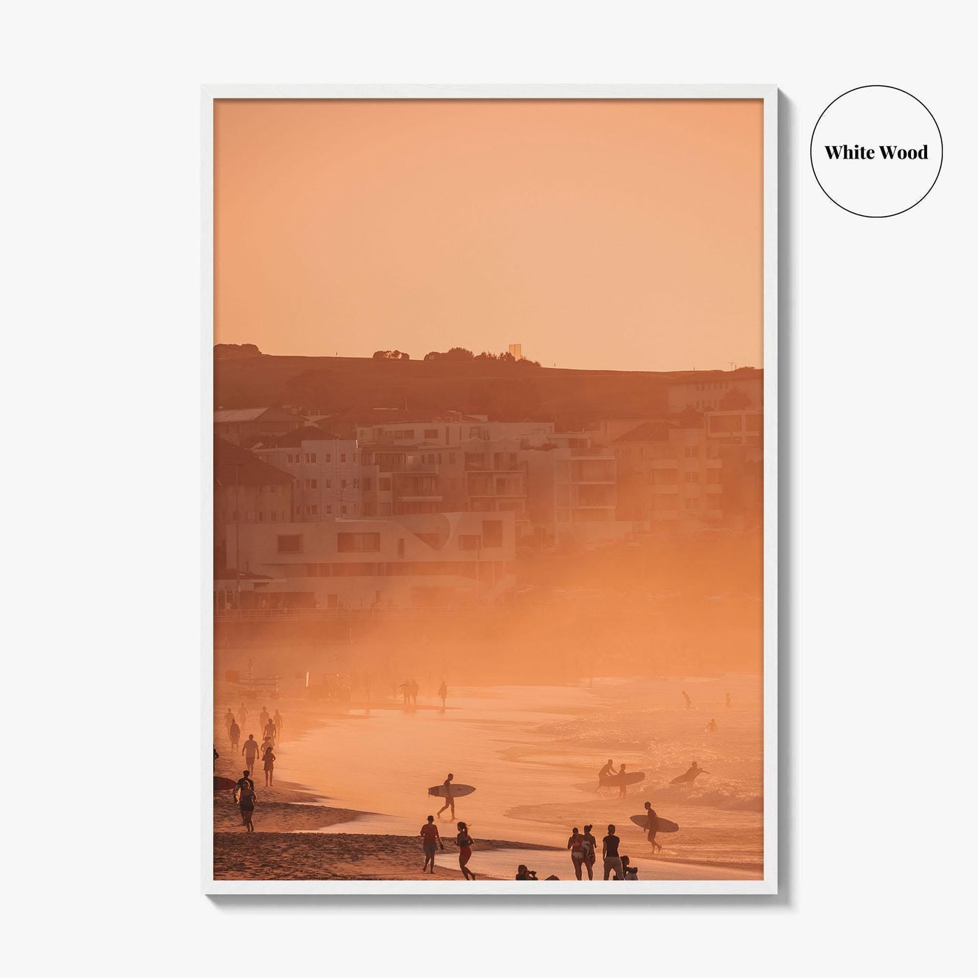 Bondi Beach Blue Fine Art Photo Print, Sydney Australia Poster, Misty Morning