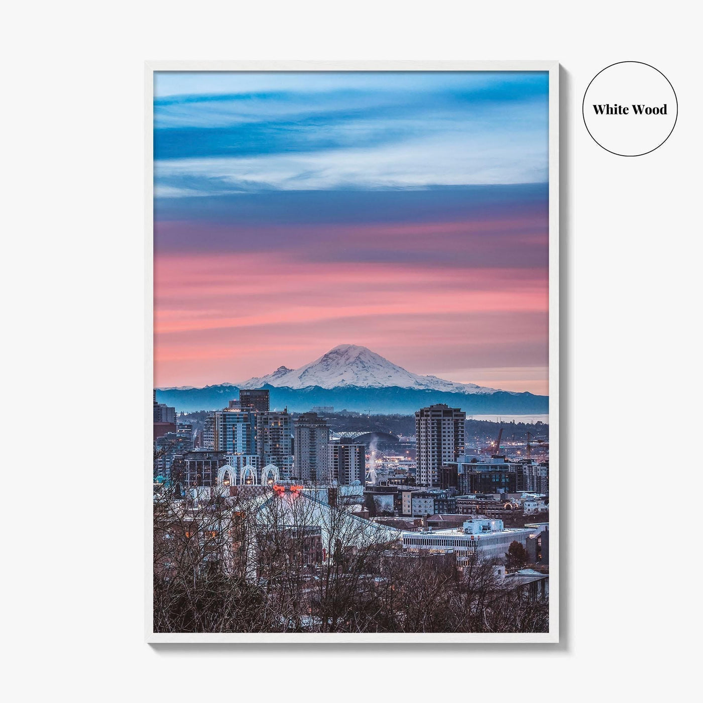 Seattle Skyline Fine Art Photo Print, City Wall Decor Poster, Washington USA