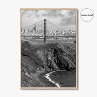 San Francisco Black and White Fine Art Photo Print, Golden Gate Bridge Poster