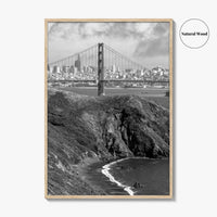 San Francisco Black and White Fine Art Photo Print, Golden Gate Bridge Poster
