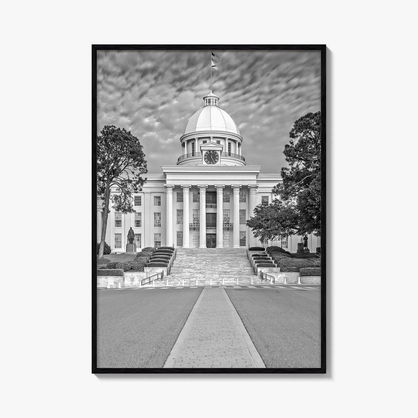 Alabama Black and White Fine Art Photo Print, Montgomery Capitol Poster, USA Poster
