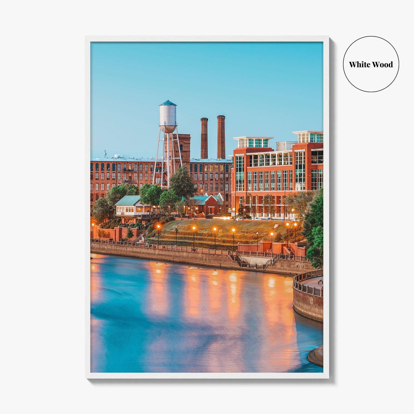 Columbus Georgia Skyline Fine Art Photo Print, Downtown Wall Decor Poster, USA