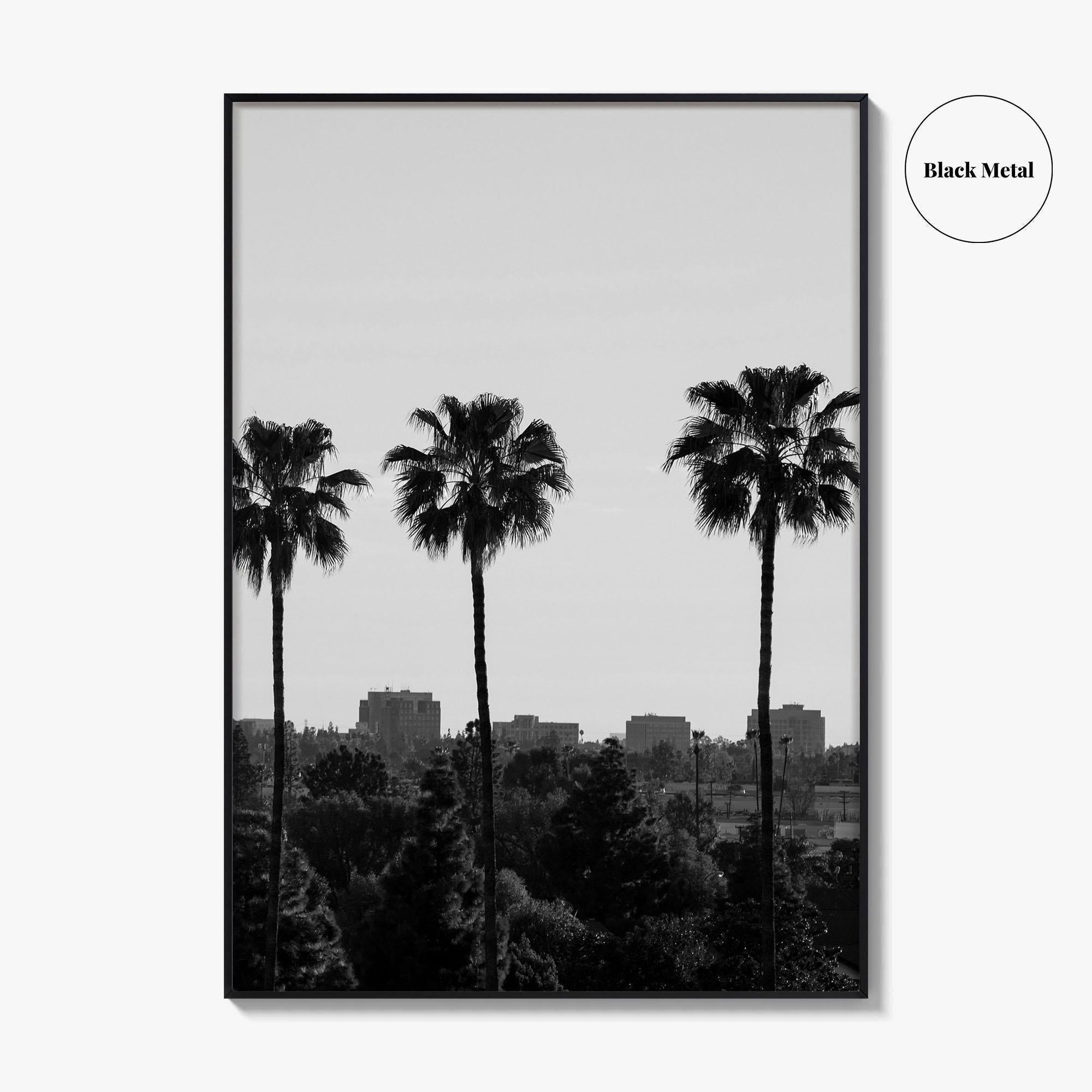 Anaheim Skyline Black and White Fine Art Photo Print, Orange County Poster, California Poster