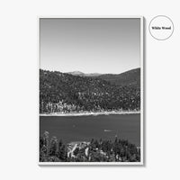 Big Bear Lake Black and White Fine Art Photo Print, San Bernardino Poster