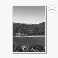 Big Bear Lake Black and White Fine Art Photo Print, San Bernardino Poster