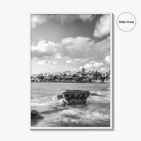 La Jolla Black and White Fine Art Photo Print, Bird Rock San Diego Poster