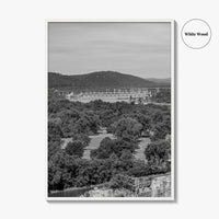 Arkansas River Black and White Fine Art Photo Print, North Little Rock Poster