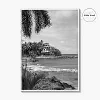 Sayulita Black and White Fine Art Photo Print, Mexico, Riviera Nayarit Wall Decor Poster