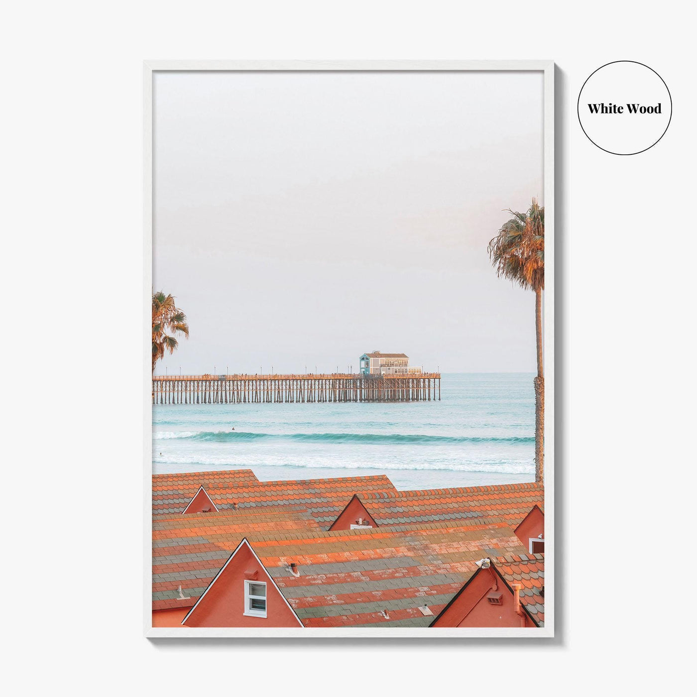 Oceanside Fine Art Photo Print, California Wall Decor, Coastal Photo Poster, USA