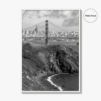 San Francisco Black and White Fine Art Photo Print, Golden Gate Bridge Poster