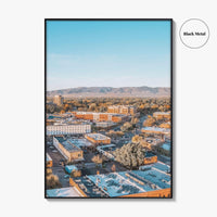 Fort Collins Skyline Fine Art Photo Print, Colorado USA Downtown Wall Poster, Rocky Mountains