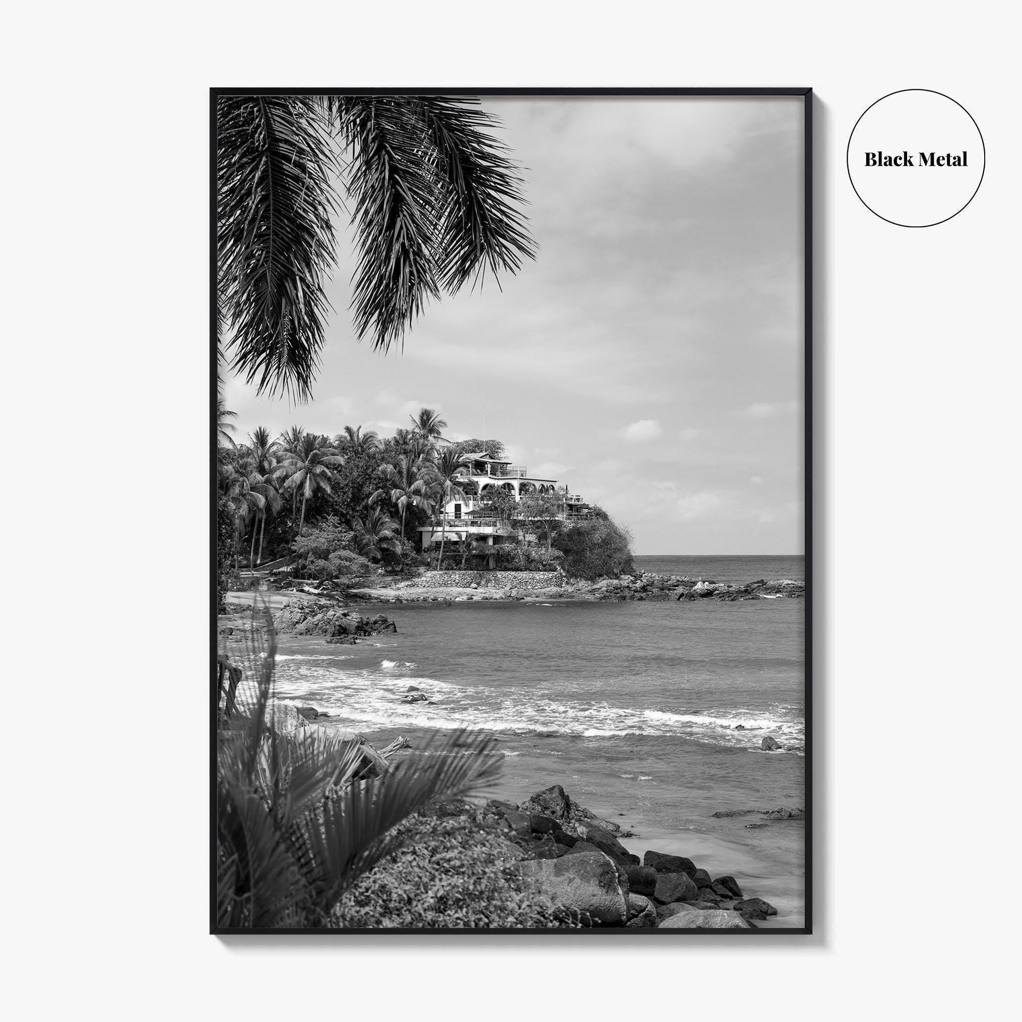Sayulita Black and White Fine Art Photo Print, Mexico, Riviera Nayarit Wall Decor Poster