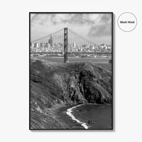 San Francisco Black and White Fine Art Photo Print, Golden Gate Bridge Poster