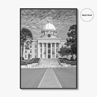 Alabama Black and White Fine Art Photo Print, Montgomery Capitol Poster, USA Poster