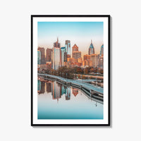 Philadelphia Skyline Fine Art Photo Print, Philly Poster, Schuylkill River, Pennsylvania USA