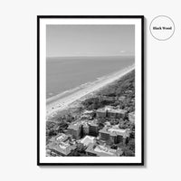 Hilton Head Island Black and White Fine Art Photo Print, Coligny South Carolina Poster