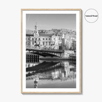 Bilbao Black and White Fine Art Photo Print, Basque Country, Spain Wall Decor Poster