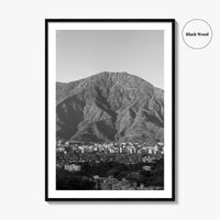 Caracas Skyline Black and White Fine Art Photo Print, Avila, Venezuela Wall Decor Poster