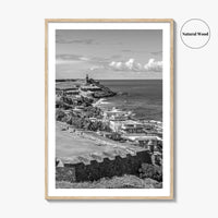 Puerto Rico Black and White Fine Art Photo Print, Old San Juan, El Morro