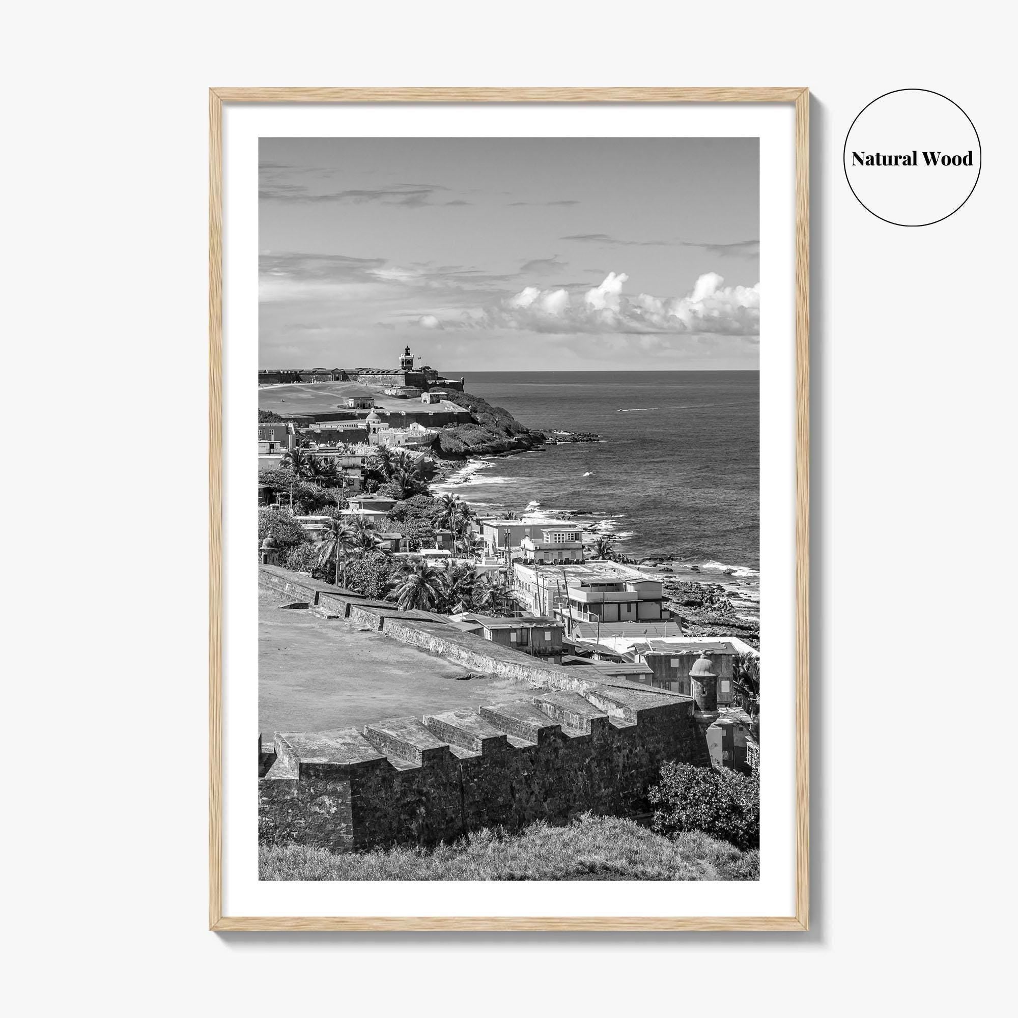 Puerto Rico Black and White Fine Art Photo Print, Old San Juan, El Morro