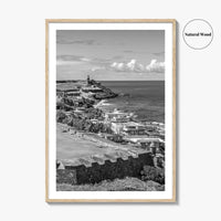 Puerto Rico Black and White Fine Art Photo Print, Old San Juan, El Morro