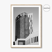Austin Black and White Fine Art Photo Print, TX Downtown High-Rise Poster