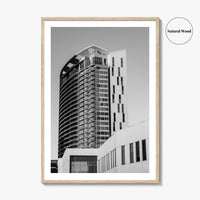 Austin Black and White Fine Art Photo Print, TX Downtown High-Rise Poster