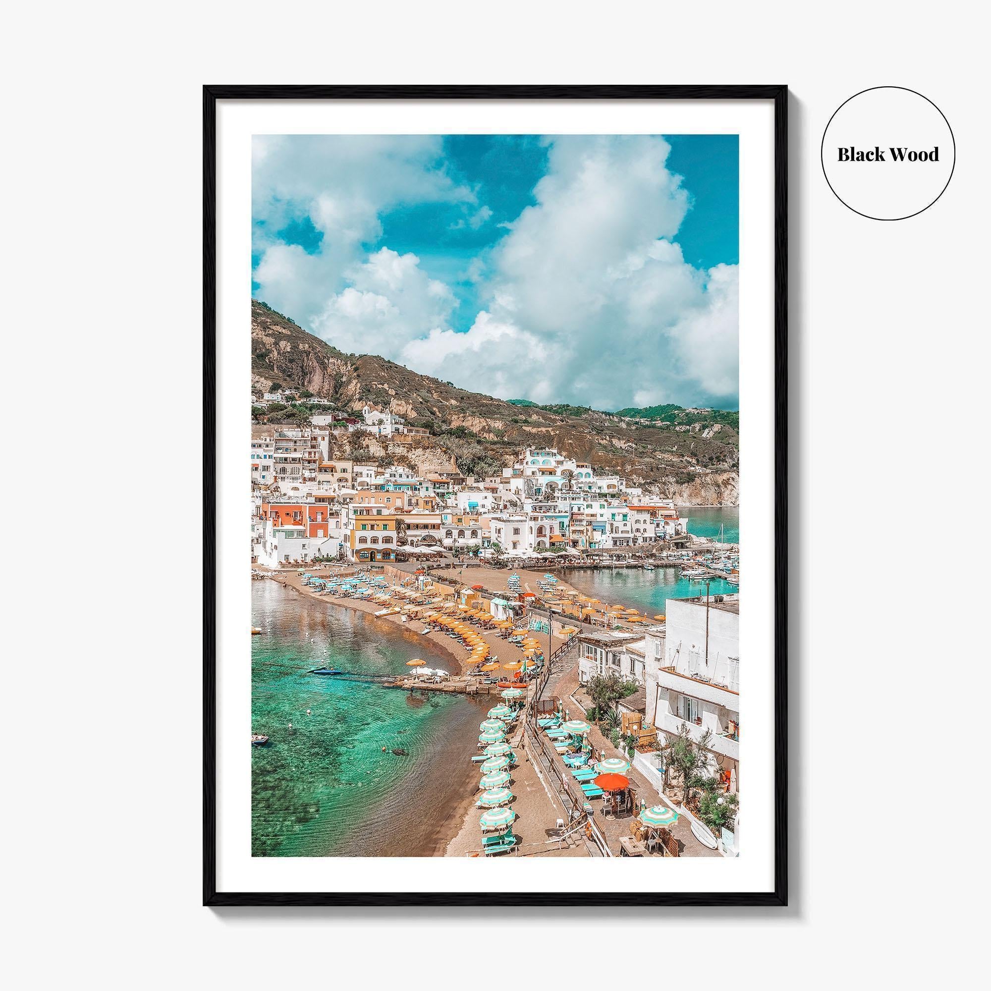 Ischia Italy Fine Art Photo Print, Sant'Angelo Village, Campania Coastal Poster