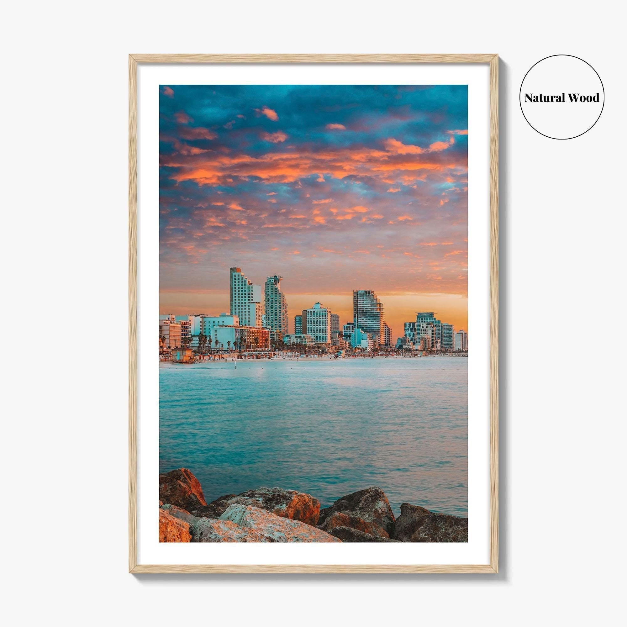 Tel Aviv Skyline Fine Art Photo Print, Israel Wall Decor, Travel Poster
