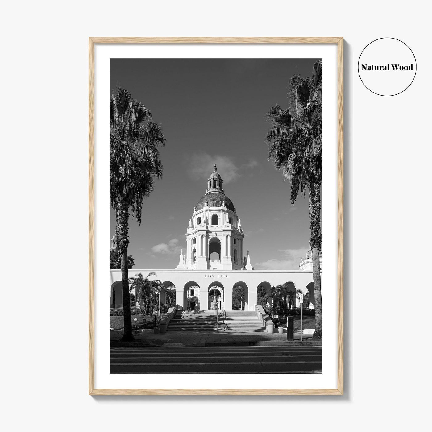 Pasadena Black and White Fine Art Photo Print, Los Angeles California Poster
