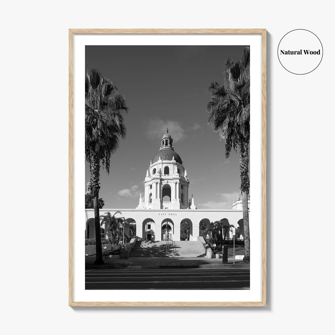 Pasadena Black and White Fine Art Photo Print, Los Angeles California Poster