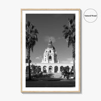 Pasadena Black and White Fine Art Photo Print, Los Angeles California Poster