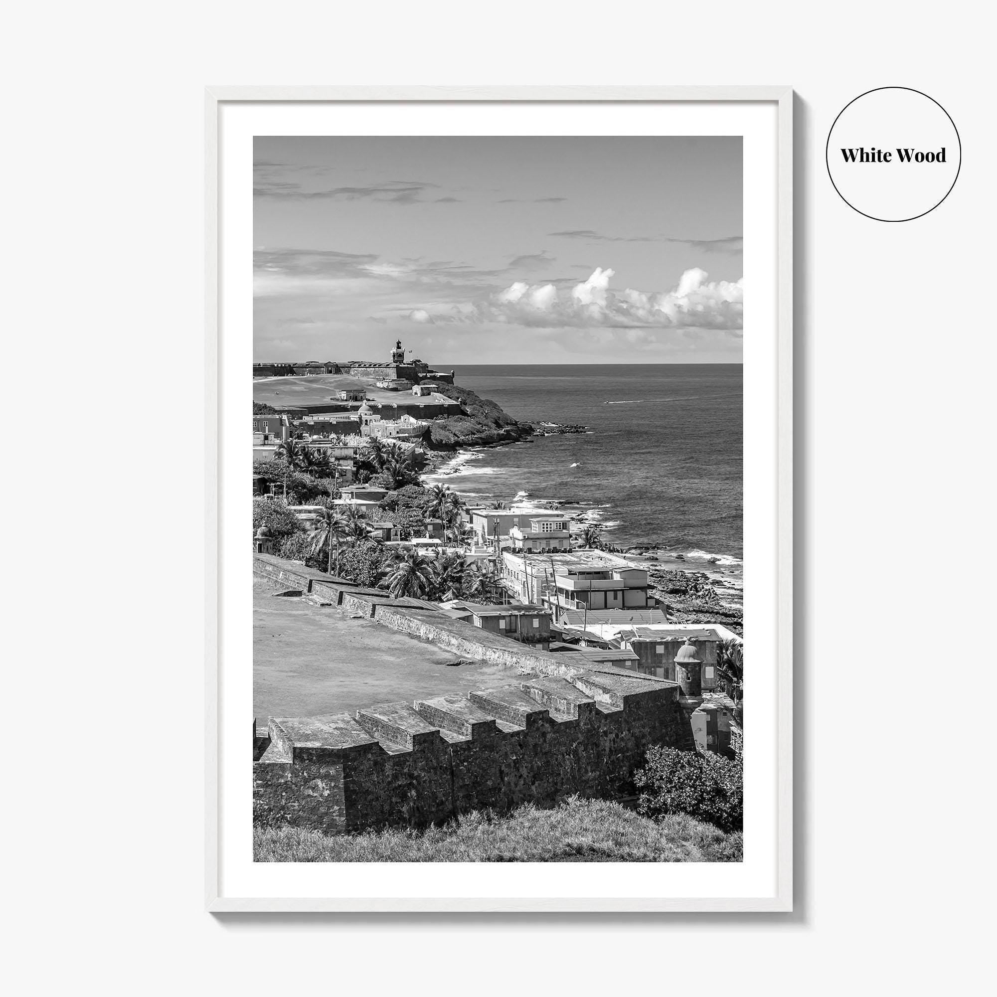 Puerto Rico Black and White Fine Art Photo Print, Old San Juan, El Morro