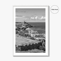 Puerto Rico Black and White Fine Art Photo Print, Old San Juan, El Morro