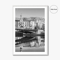 Bilbao Black and White Fine Art Photo Print, Basque Country, Spain Wall Decor Poster