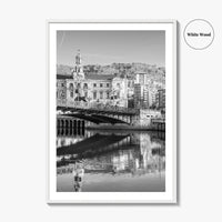Bilbao Black and White Fine Art Photo Print, Basque Country, Spain Wall Decor Poster