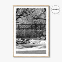 Boulder Creek Black and White Fine Art Photo Print, Colorado USA Poster