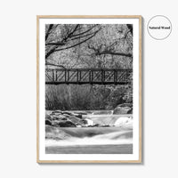 Boulder Creek Black and White Fine Art Photo Print, Colorado USA Poster