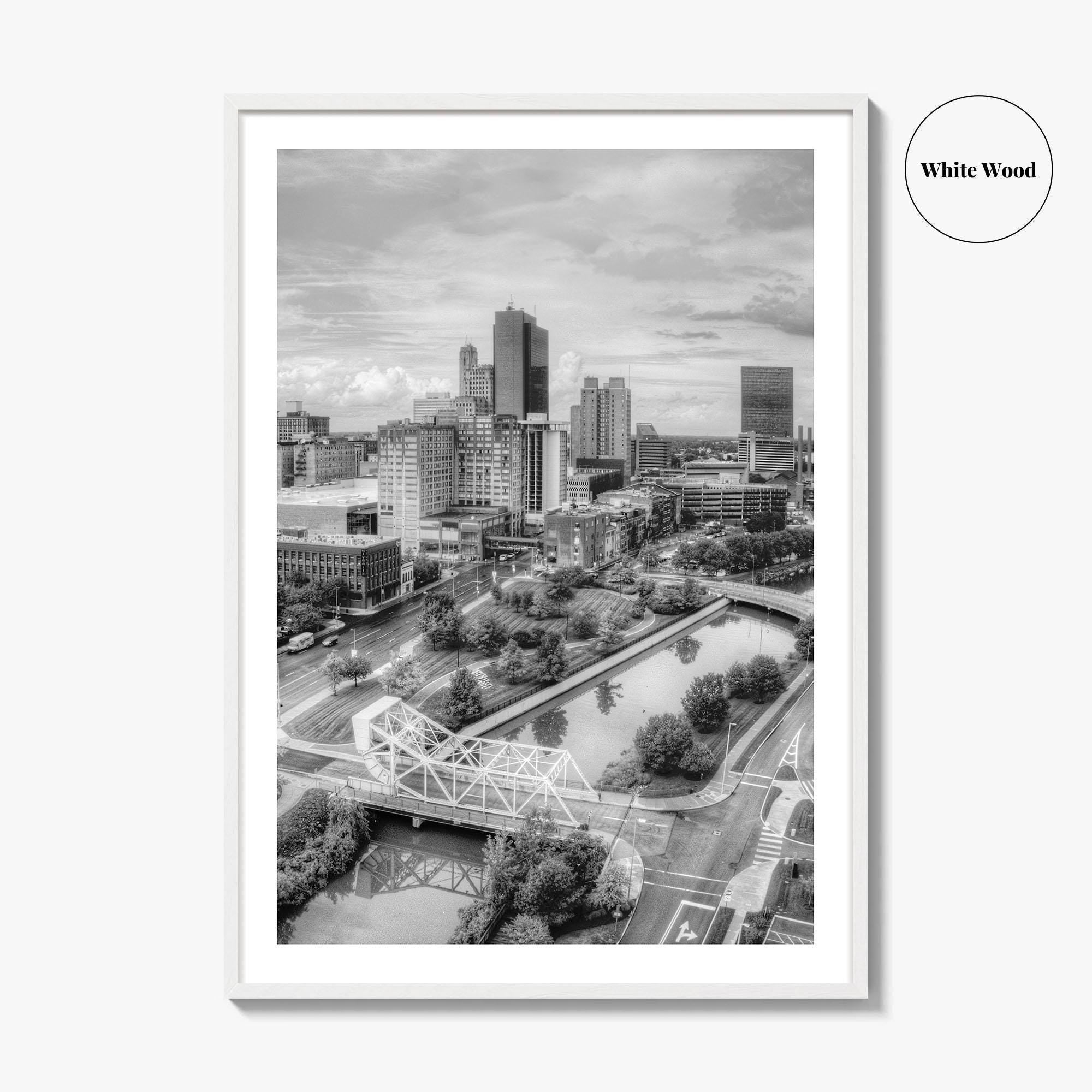 Toledo Black and White Fine Art Photo Print, Ohio Wall Decor Poster, USA