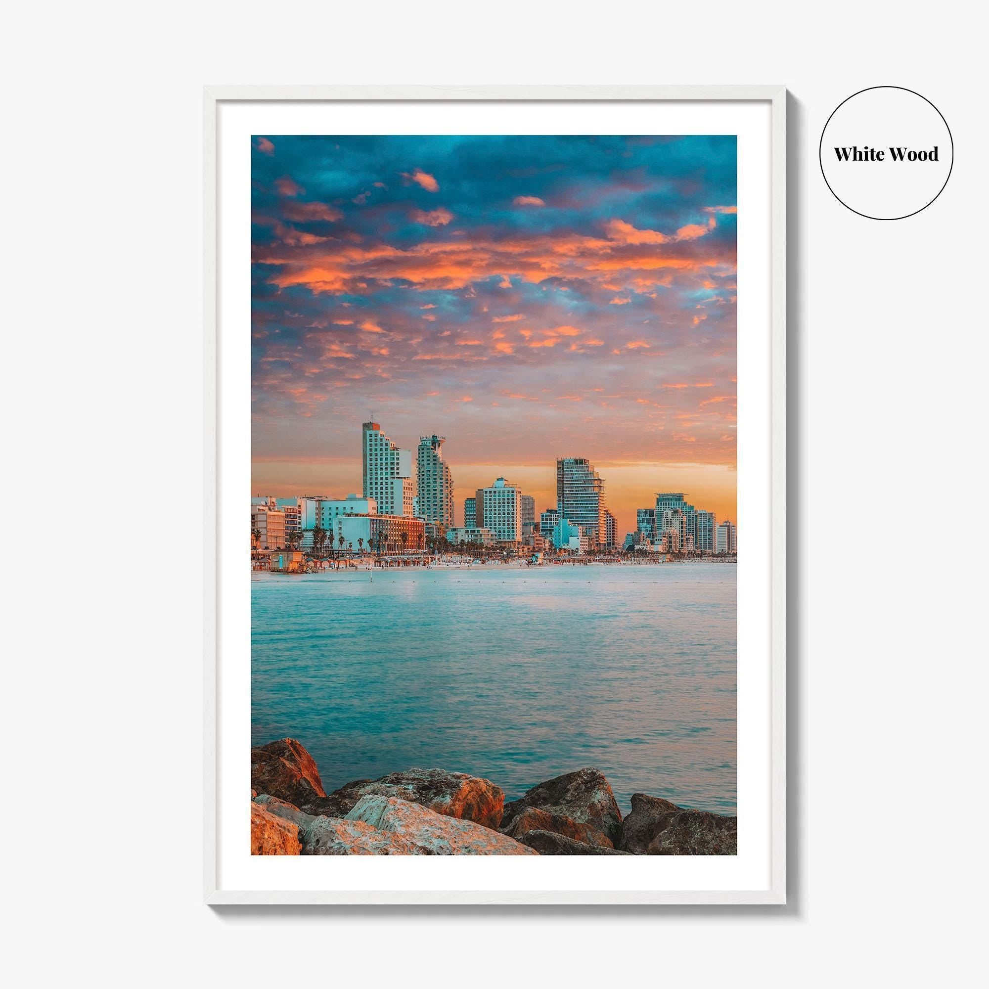 Tel Aviv Skyline Fine Art Photo Print, Israel Wall Decor, Travel Poster