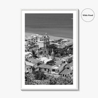 Puerto Vallarta Skyline Black and White Fine Art Photo Print, Jalisco Mexico Poster