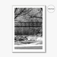 Boulder Creek Black and White Fine Art Photo Print, Colorado USA Poster