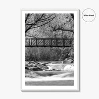 Boulder Creek Black and White Fine Art Photo Print, Colorado USA Poster