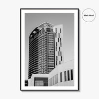Austin Black and White Fine Art Photo Print, TX Downtown High-Rise Poster