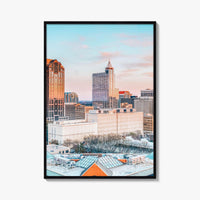 Raleigh Skyline Fine Art Photo Print, NC Wall Art Poster, North Carolina USA