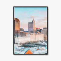Raleigh Skyline Fine Art Photo Print, NC Wall Art Poster, North Carolina USA