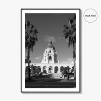 Pasadena Black and White Fine Art Photo Print, Los Angeles California Poster
