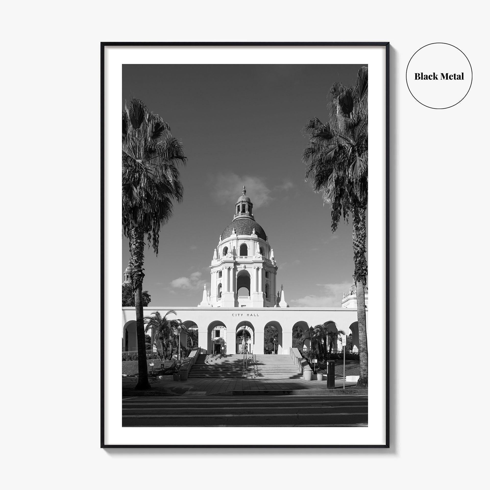 Pasadena Black and White Fine Art Photo Print, Los Angeles California Poster