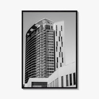 Austin Black and White Fine Art Photo Print, TX Downtown High-Rise Poster