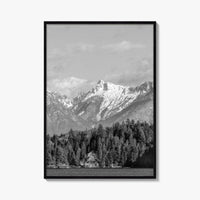 Sechelt Inlet Black and White Fine Art Photo Print, Vancouver Canada Poster